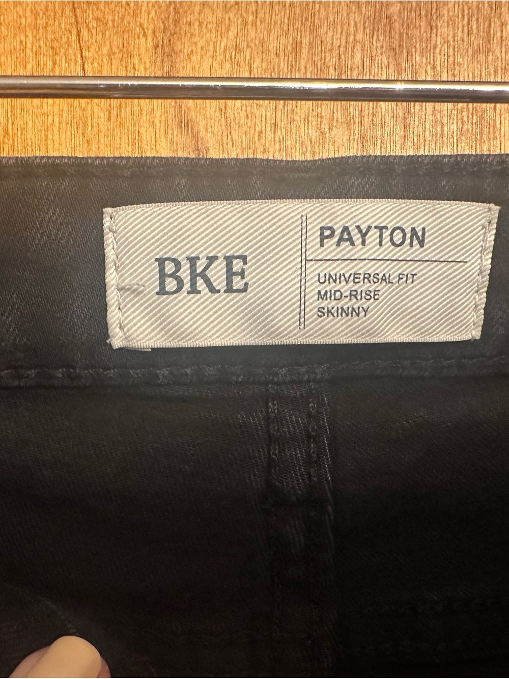 BKE Payton Mid-Rise Skinny Pants - Black